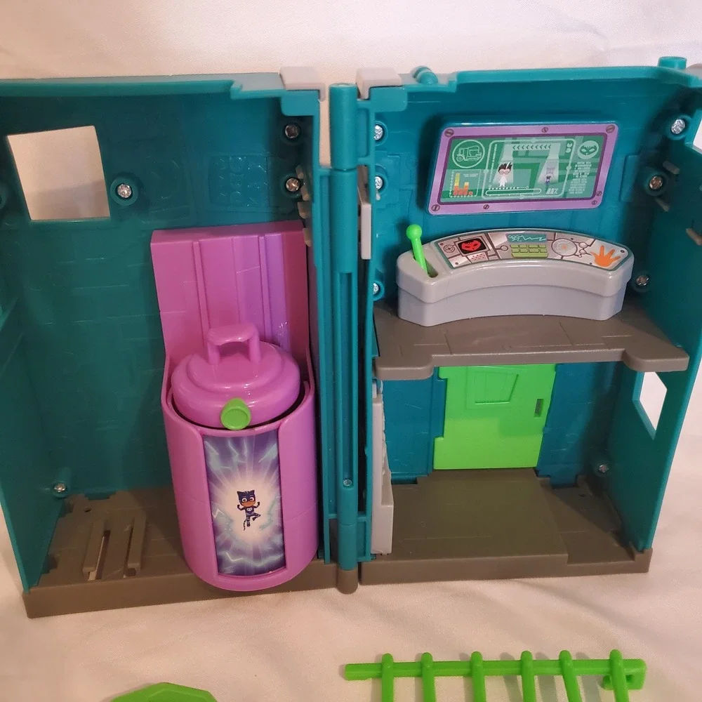PJ Masks Night Time Micros Romeo's Lair Play Set Used Just Play‎ Toy Lot